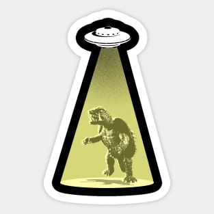 GAMERA - Alien abduction Sticker